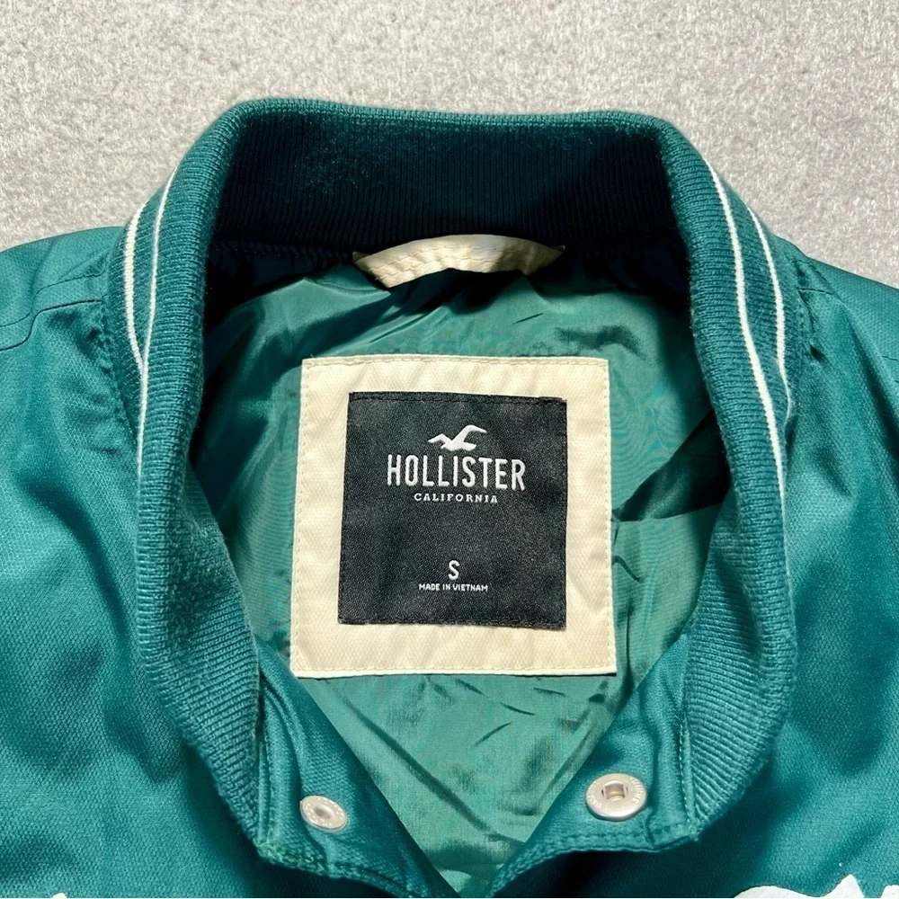 Hollister Palm Desert Panthers Varsity Bomber Jacket Green Small